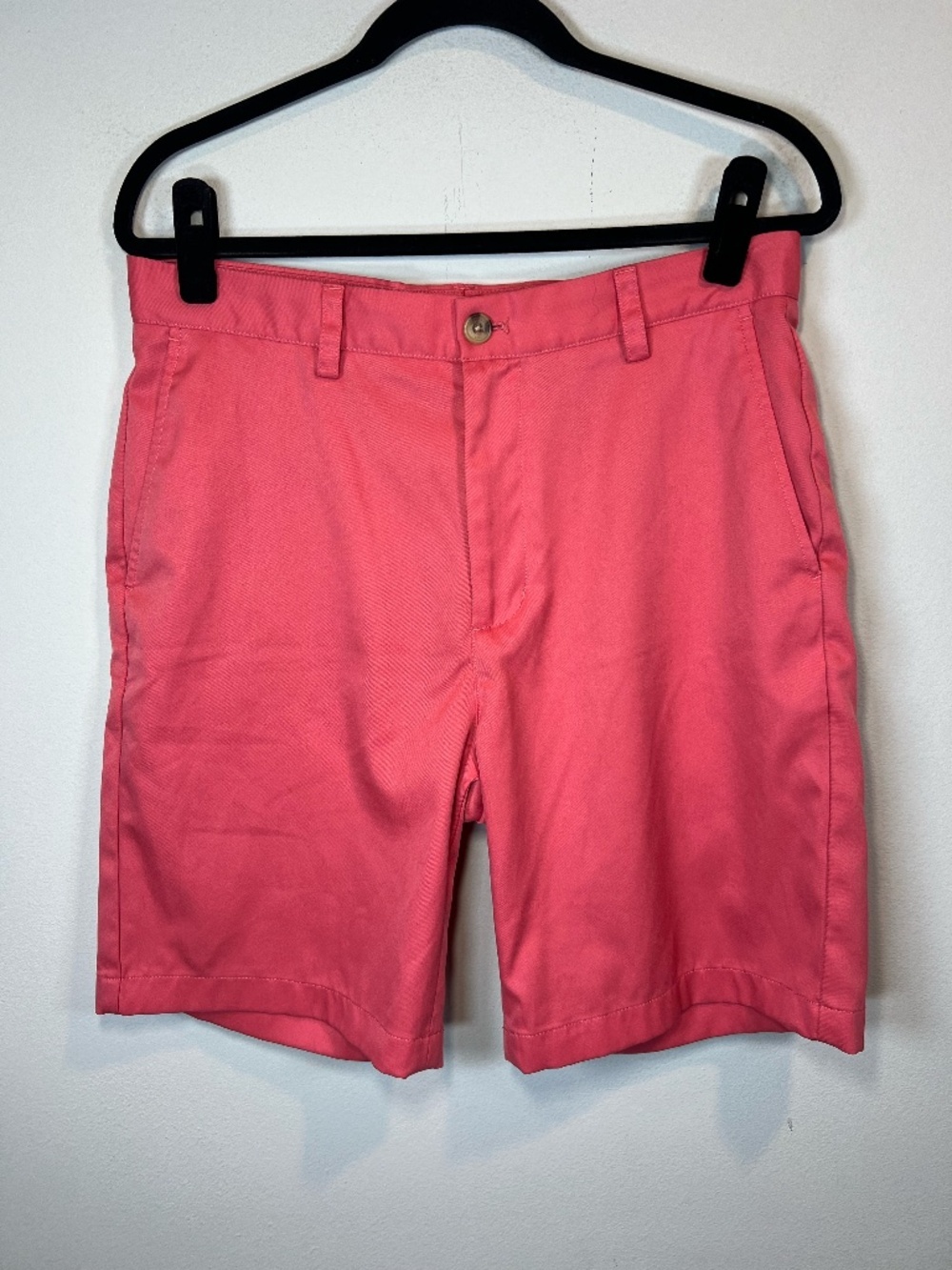 Vineyard Vines Performance Links 9" Shorts Coral Pockets Stretchy Golf Preppy 32